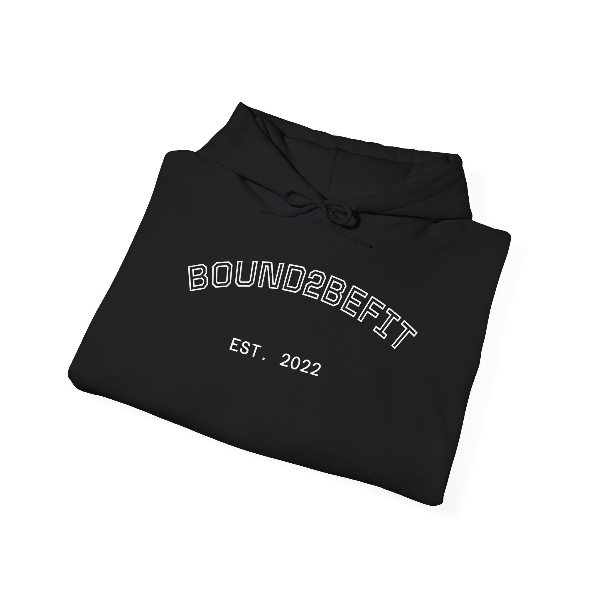 Bound2BeFit Hoodie - 'EST 2022' Minimal Fitness Pullover