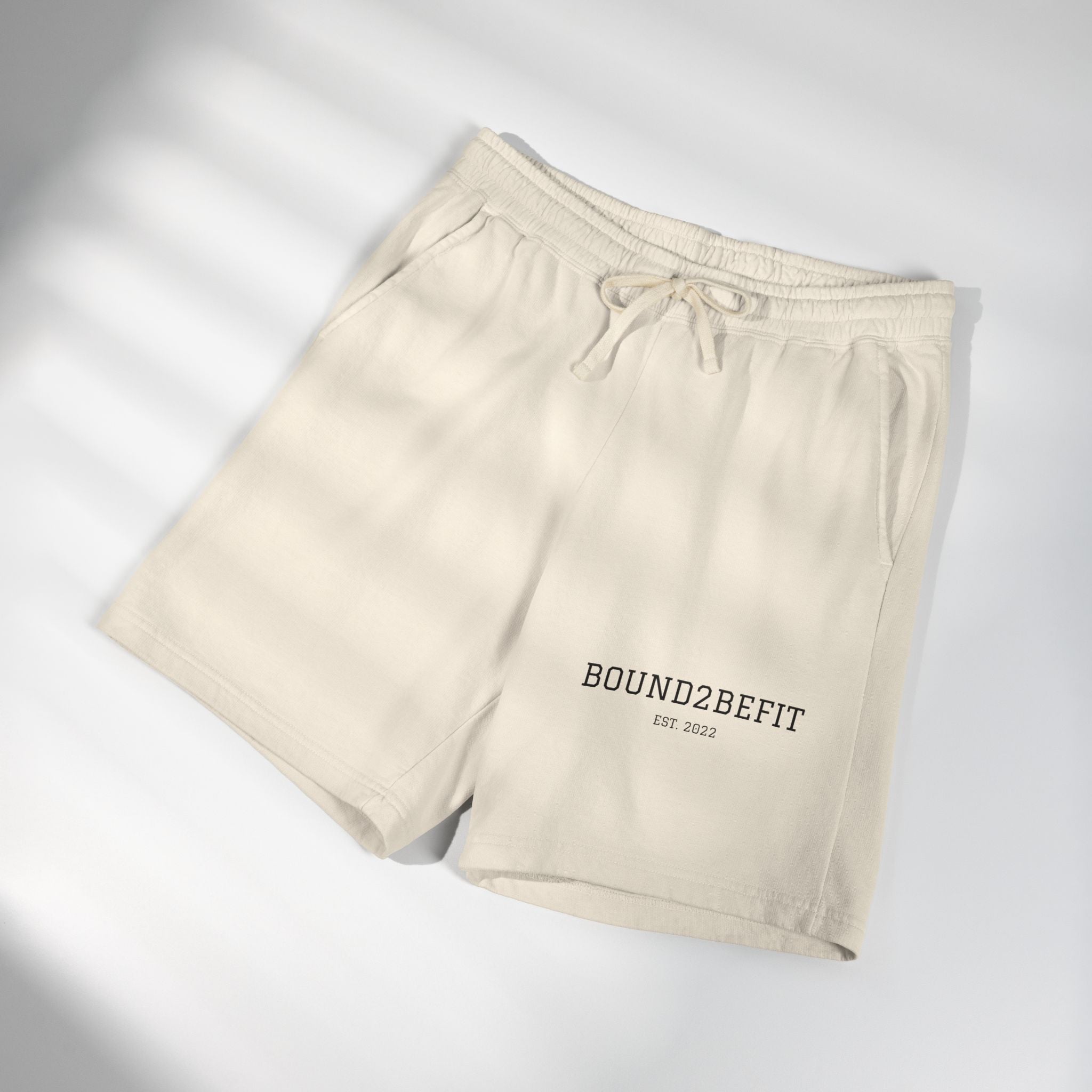 Lightweight Fleece Sweat Shorts — 'BOUND2BEFIT' Casual Lounge Shorts
