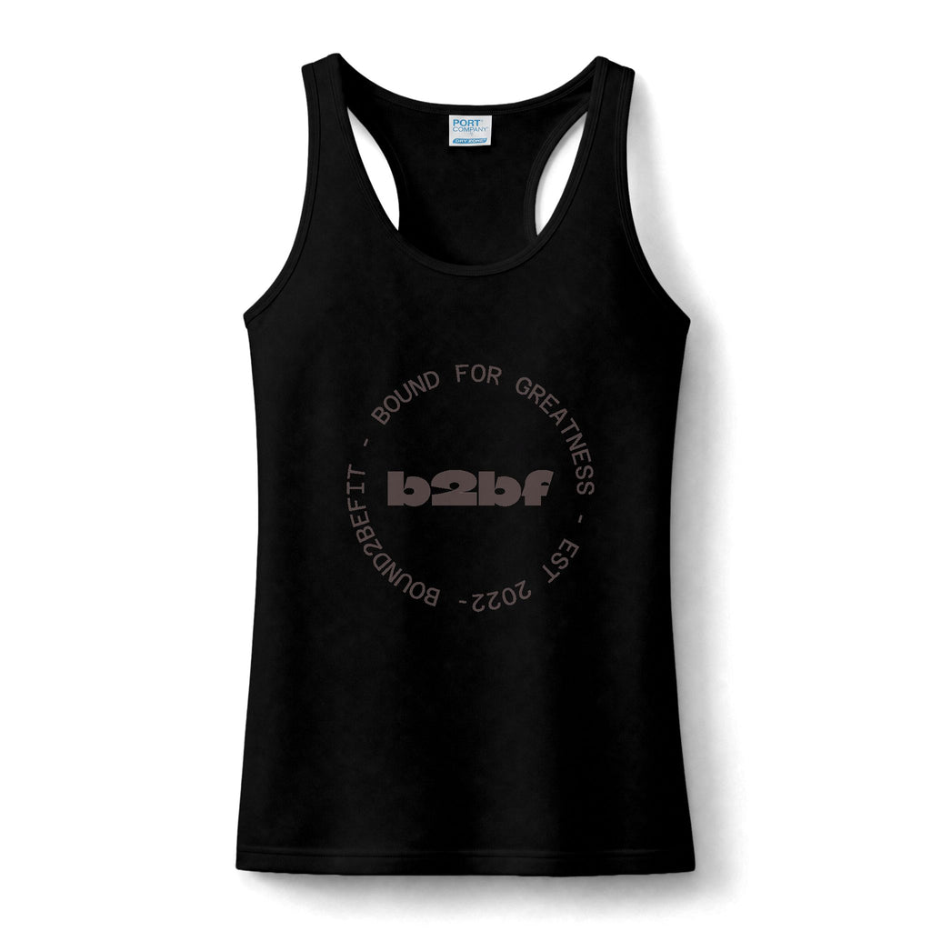 Women's Performance Tank — 'b2b' Circle Logo Fitness Tank Top