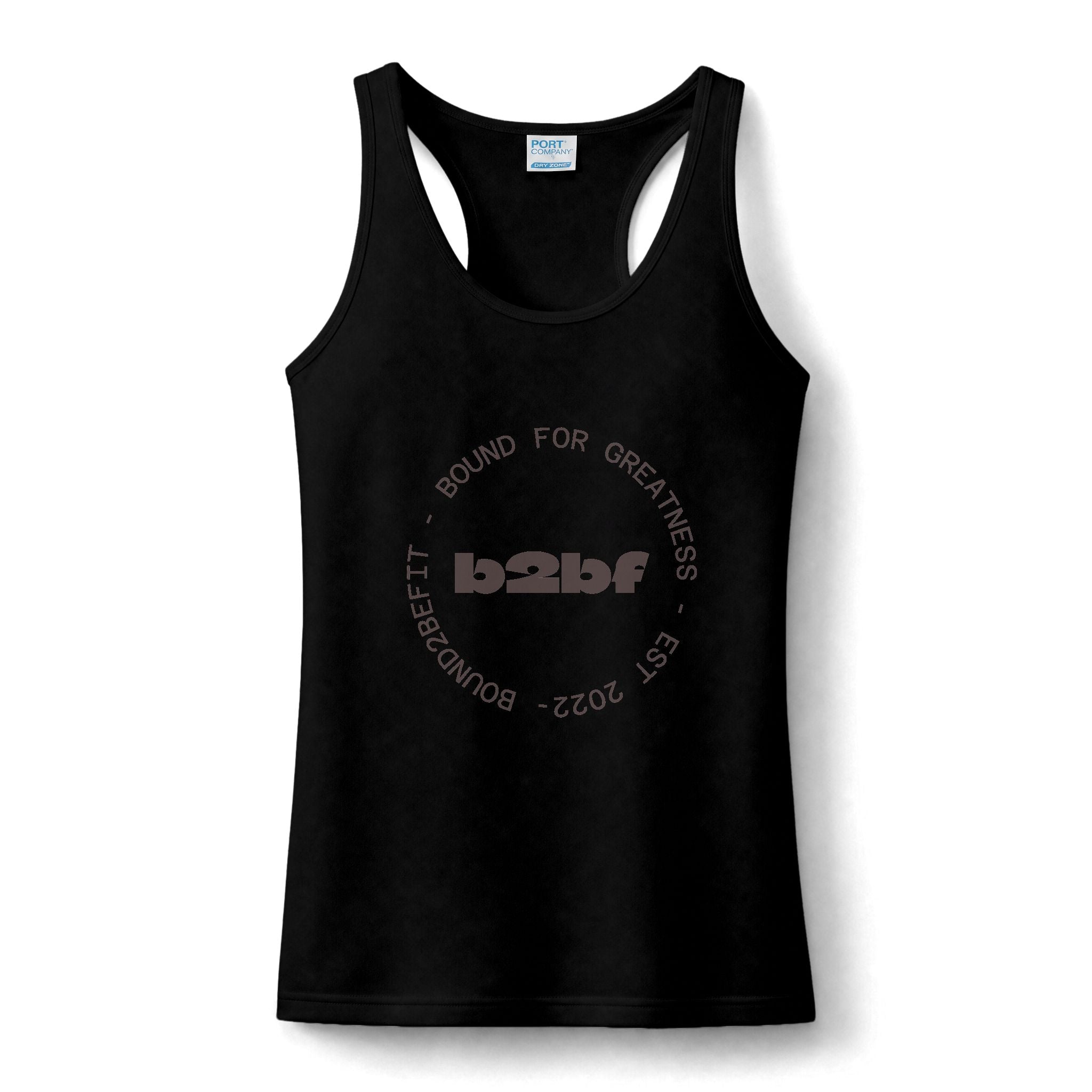 Women's Performance Tank — 'b2b' Circle Logo Fitness Tank Top