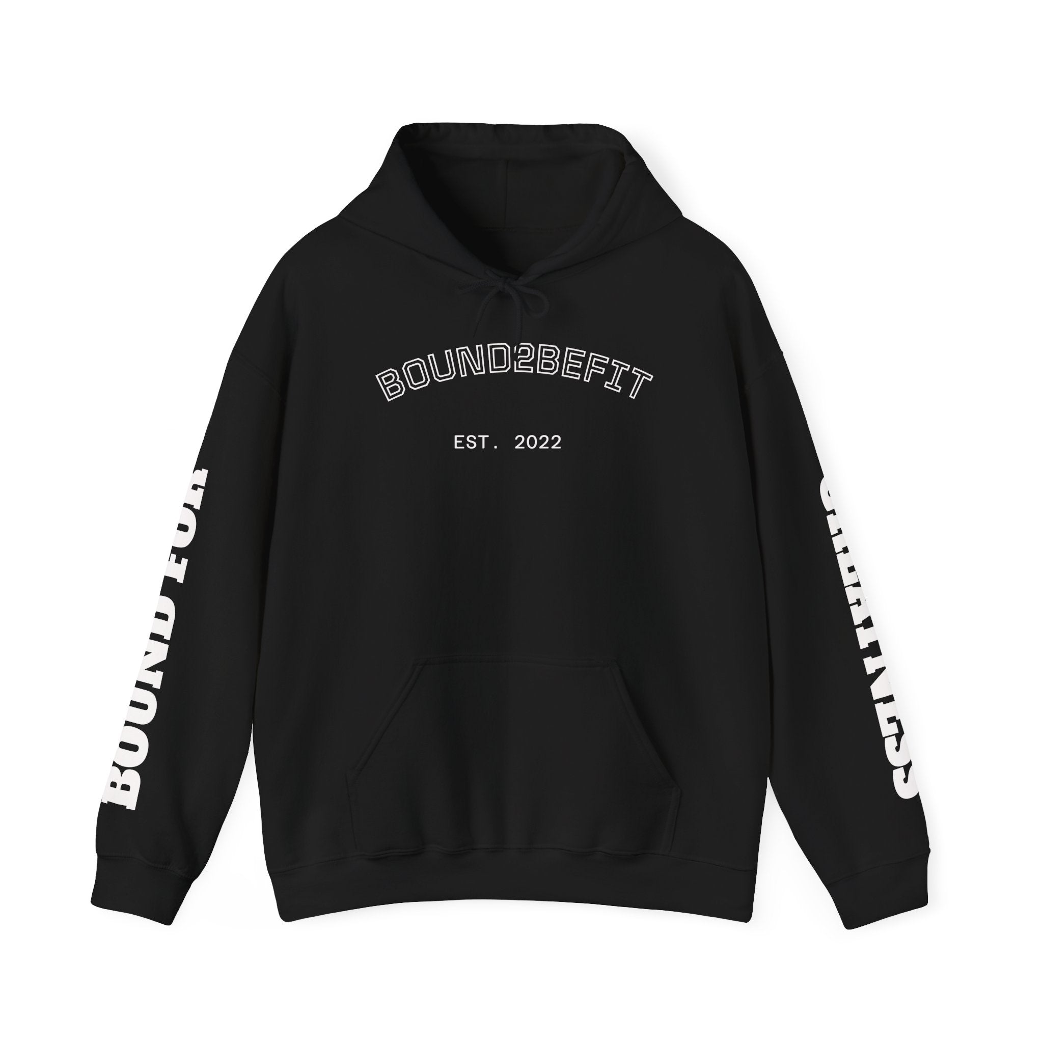 Bound2BeFit EST.2022 Hoodie — "Bound For Greatness" Athletic Pullover